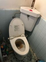 「水漏れのあるトイレをリフォームもしくはクリーニング」についての画像