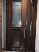 「玄関ドア、ドアのフィルム貼り替え」についての画像