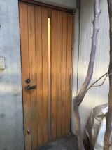 「玄関木扉の修理」についての画像