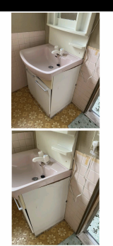 「洗面台の交換（1平米、高さ180㎝程）」についての画像